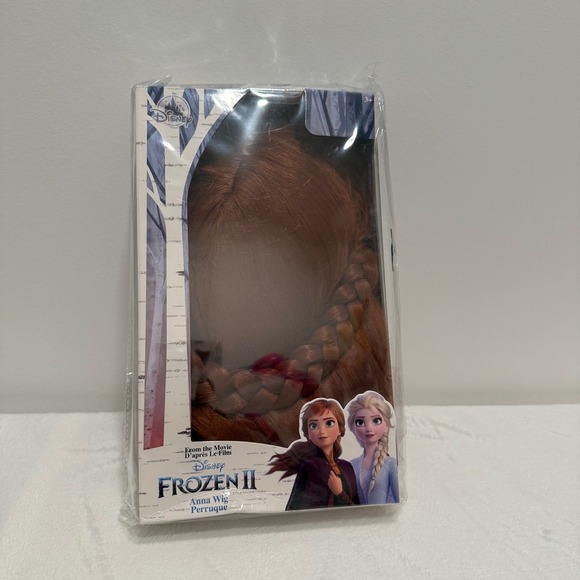 Disney Frozen II Anna Wig Costume Hair Braid‎ Halloween Cosplay Girls - Picture 2 of 3